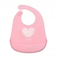 Canpol babies - śliniak silikonowy z kieszenią PASTELOVE | 74/024 Pink
